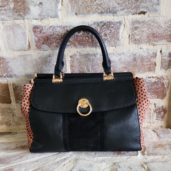 Lauren Conrad Hill Satchel - Saddle Leopard - Picture 1 of 7